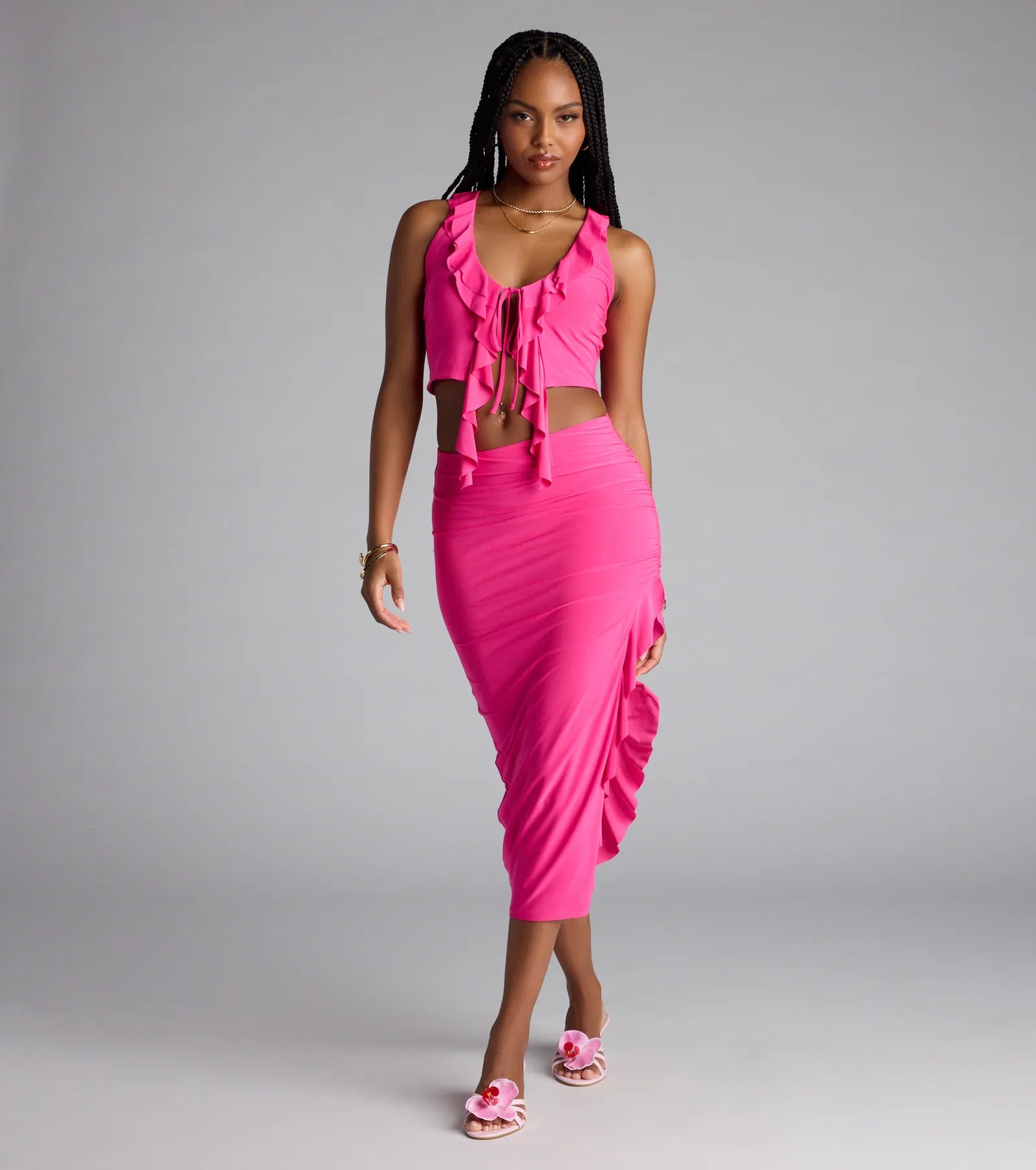 Ruffle Me Up Crop Top - Image 3