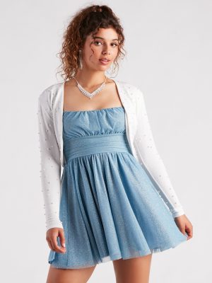 Elegant Touch Pearl Embellished Bolero