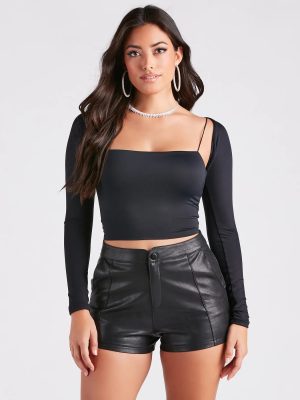 Smooth Silhouette Long Sleeve Bolero