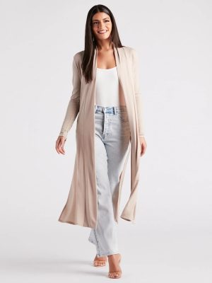 Breezy Chic Crochet Trim Kimono