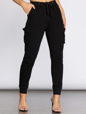 Mid Rise Cargo Joggers