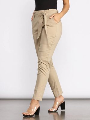 Belted and Chic Paperbag Pants