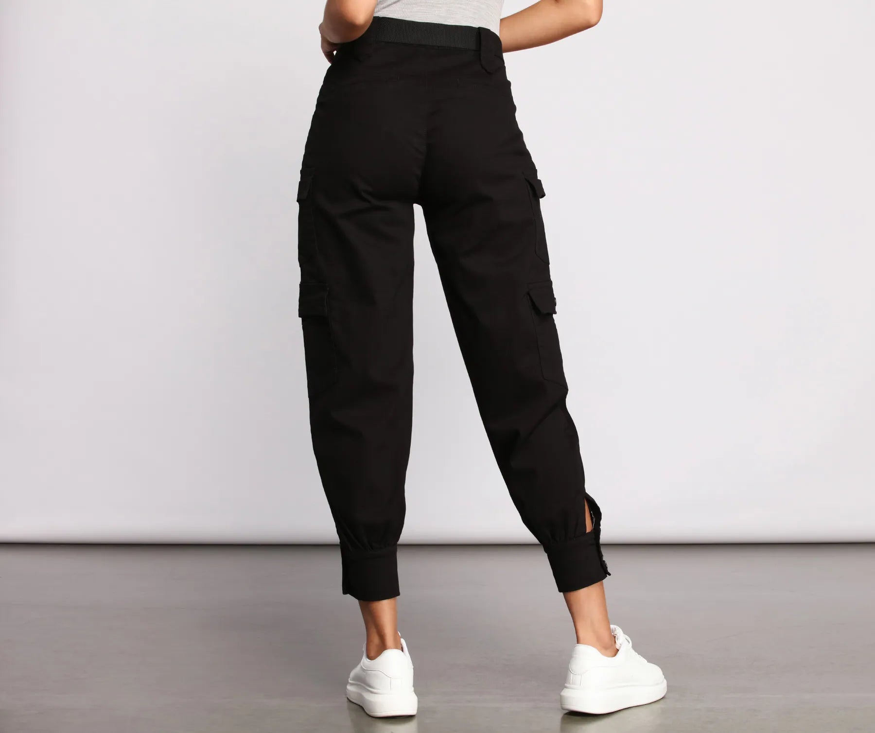 Belted Cargo Joggers - Image 2