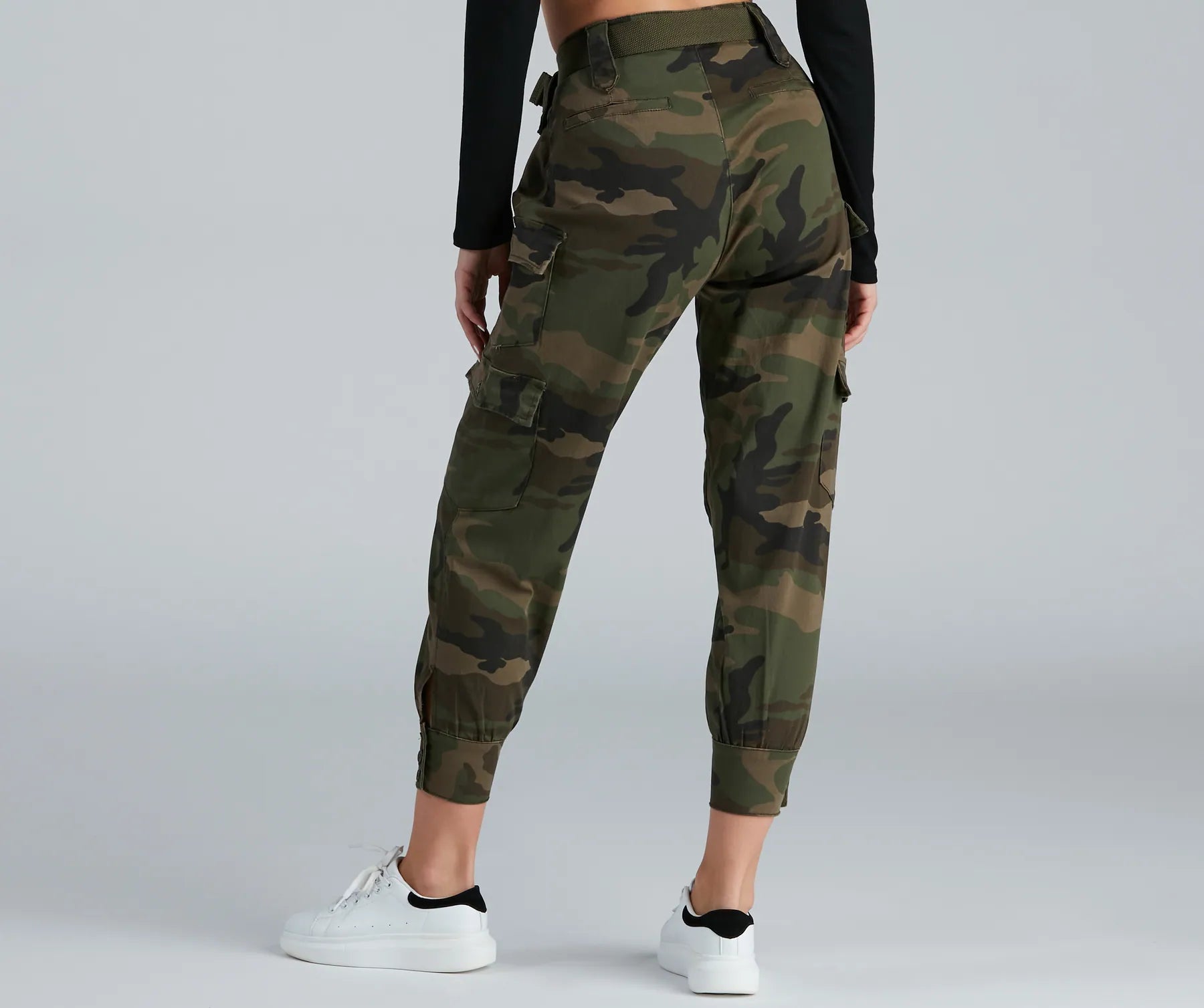 Belted Cargo Joggers - Image 6