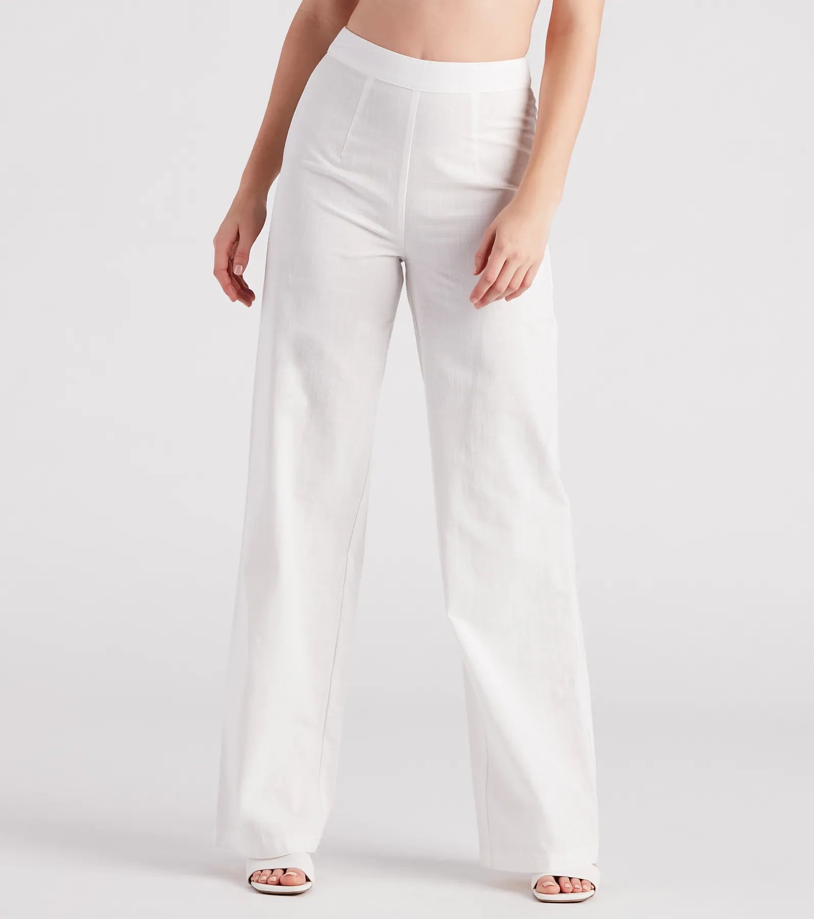 Meet In The Hamptons Linen Wide Leg Pants - Image 5