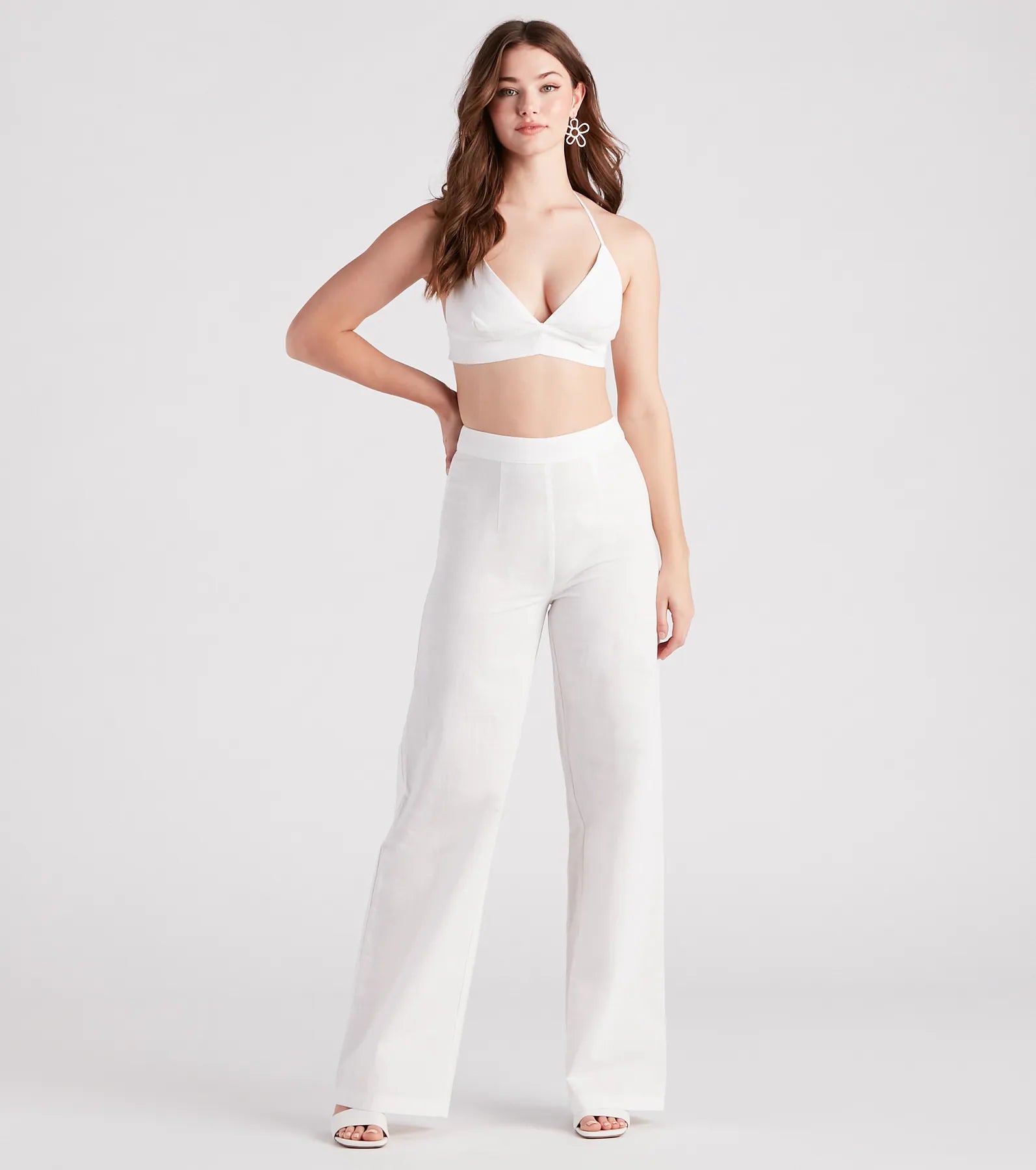 Meet In The Hamptons Linen Wide Leg Pants - Image 6
