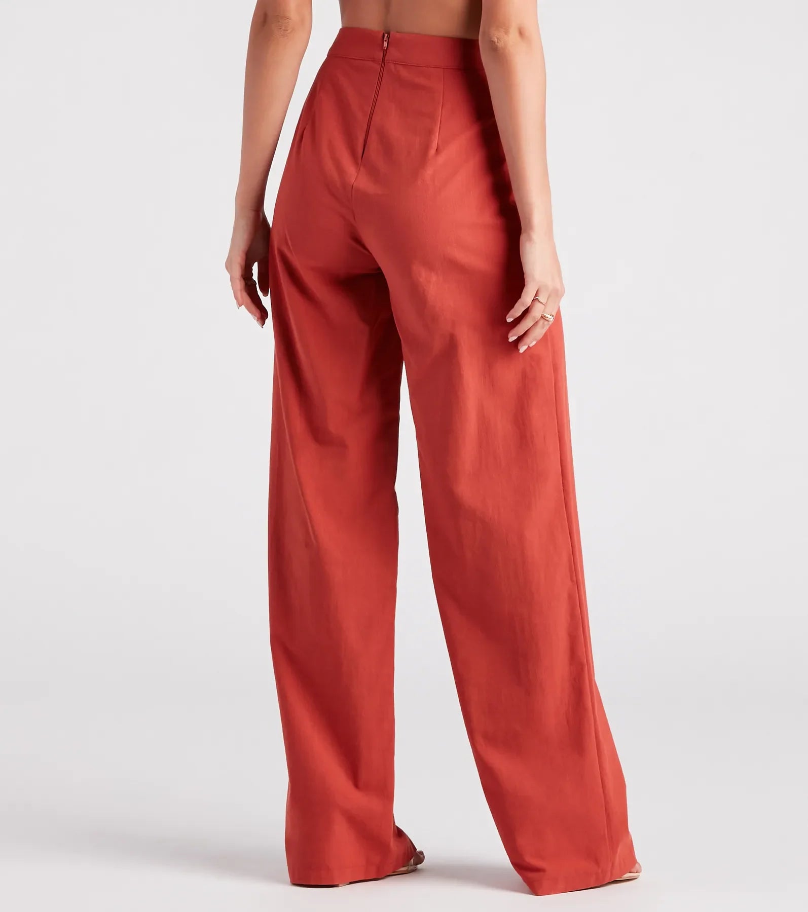 Meet In The Hamptons Linen Wide Leg Pants - Image 3