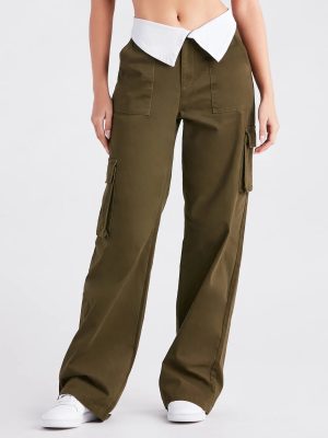 Cool Vibes Fold-Over Waist Cargo Pants