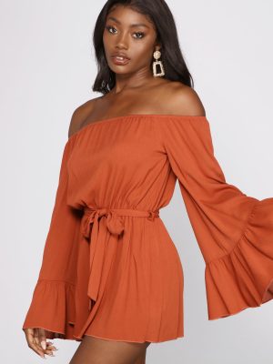 Boho Babe Flowy Tie-Front Romper