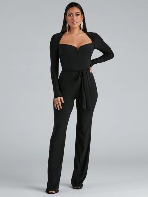 Keeping It Simple Tie-Waist Jumpsuit
