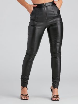 Unstoppable Zip Front Leggings