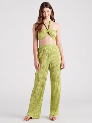 Island Guru Pleated Wide Leg Pants