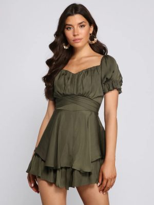Flirty Flair Skater Romper