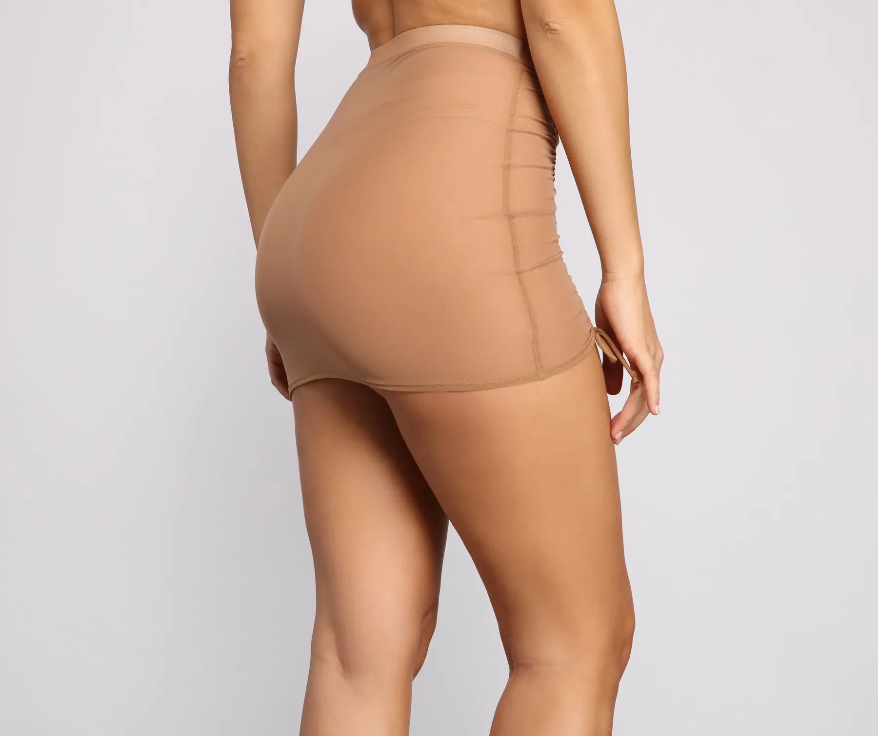 Cinched and Chic Mesh Swim Coverup - Image 5