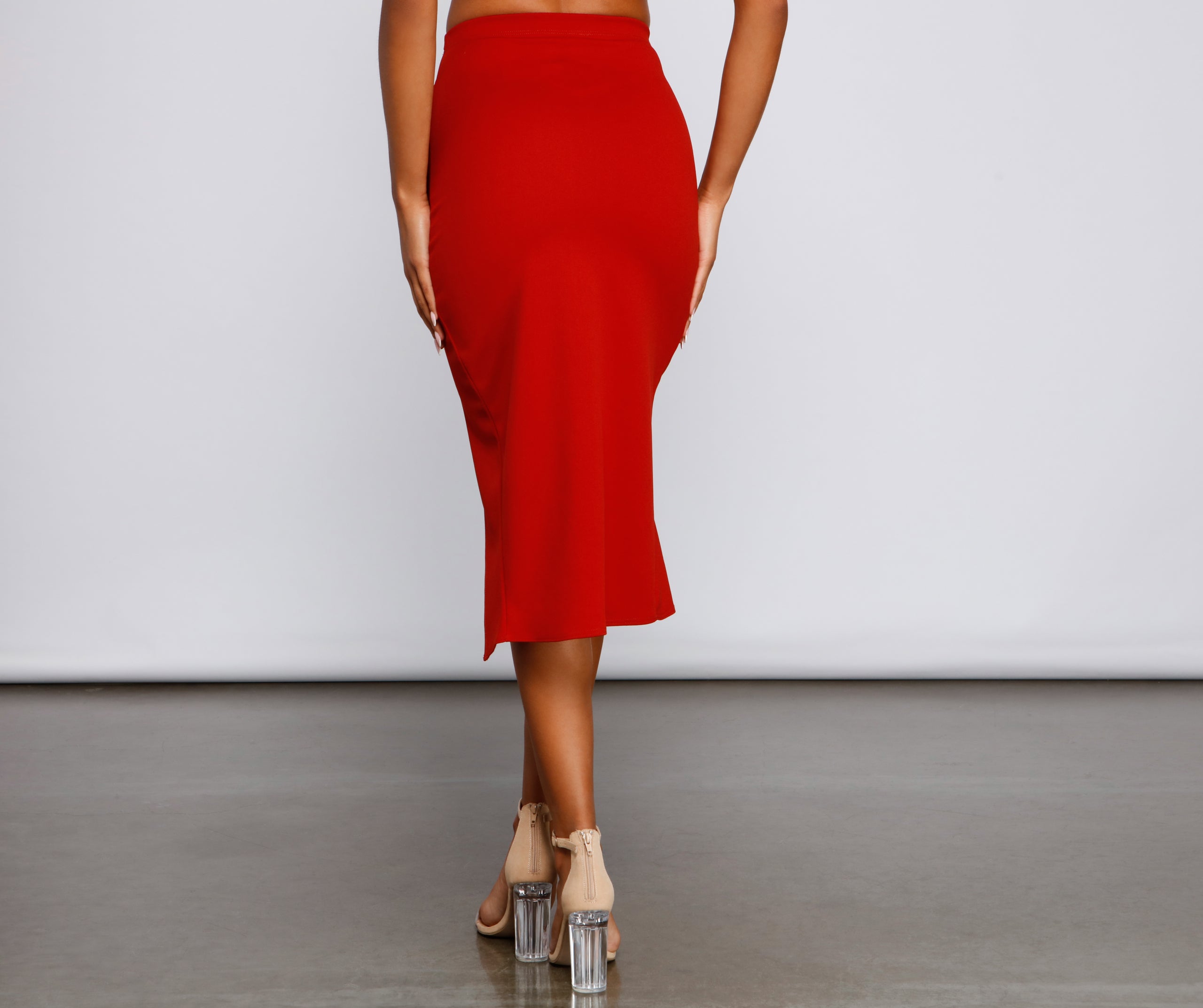 Bring That Ruffle Asymmetrical Midi Skirt - Image 2
