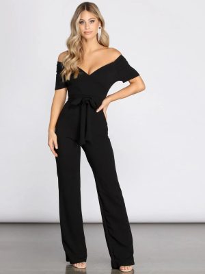Classic Vibe V Neck Jumpsuit