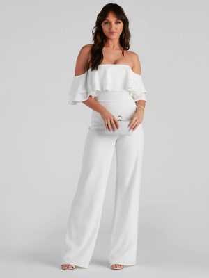 Iconic Elegance Off The Shoulder Jumpsuit