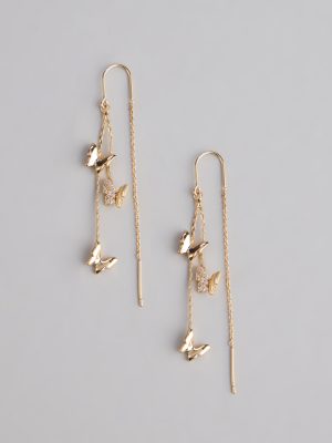 Whimsical Beauty Butterfly Rhinestone Earrings