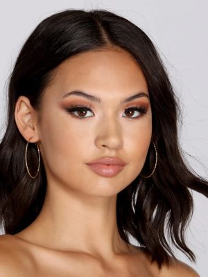 Tiny & Textured Shimmer Hoops