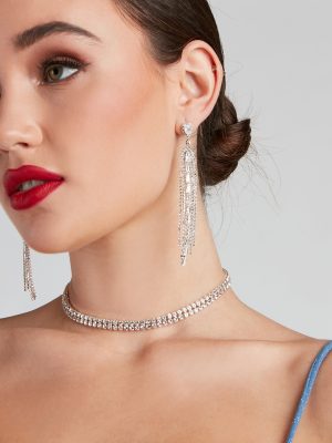 Shimmer And Shine Rhine Earrings