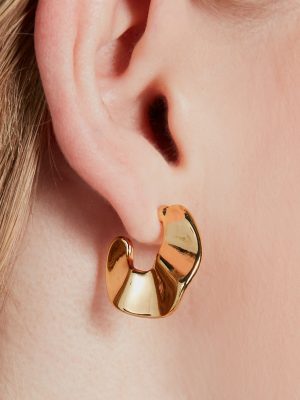 Fine Luxury 14K Gold Plated Hoop Earrings