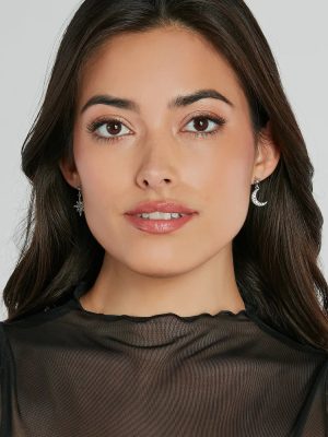 Celestial Sweetheart Moon And Star Earrings