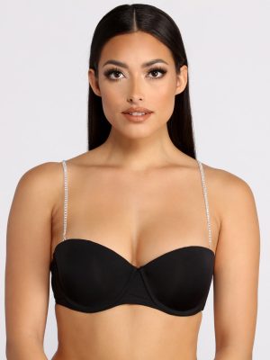 Eye Catcher Rhinestone Bra Straps