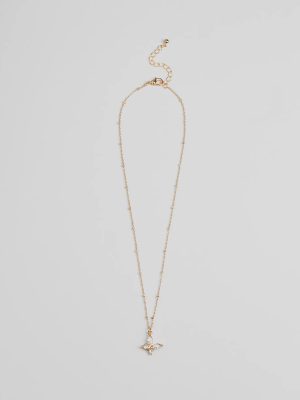 Charming Glam Cubic Zirconia Butterfly Pendant Necklace