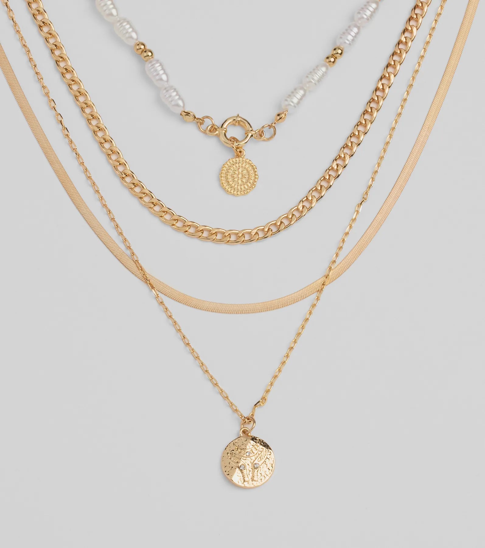 Made To Be Seen Statement Layered Necklace - Image 2