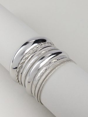 Stack It Up Eight Pack Bangle Bracelet Set