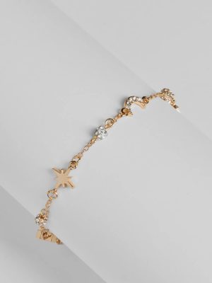 Celestial Shine Moon And Star Charm Anklet