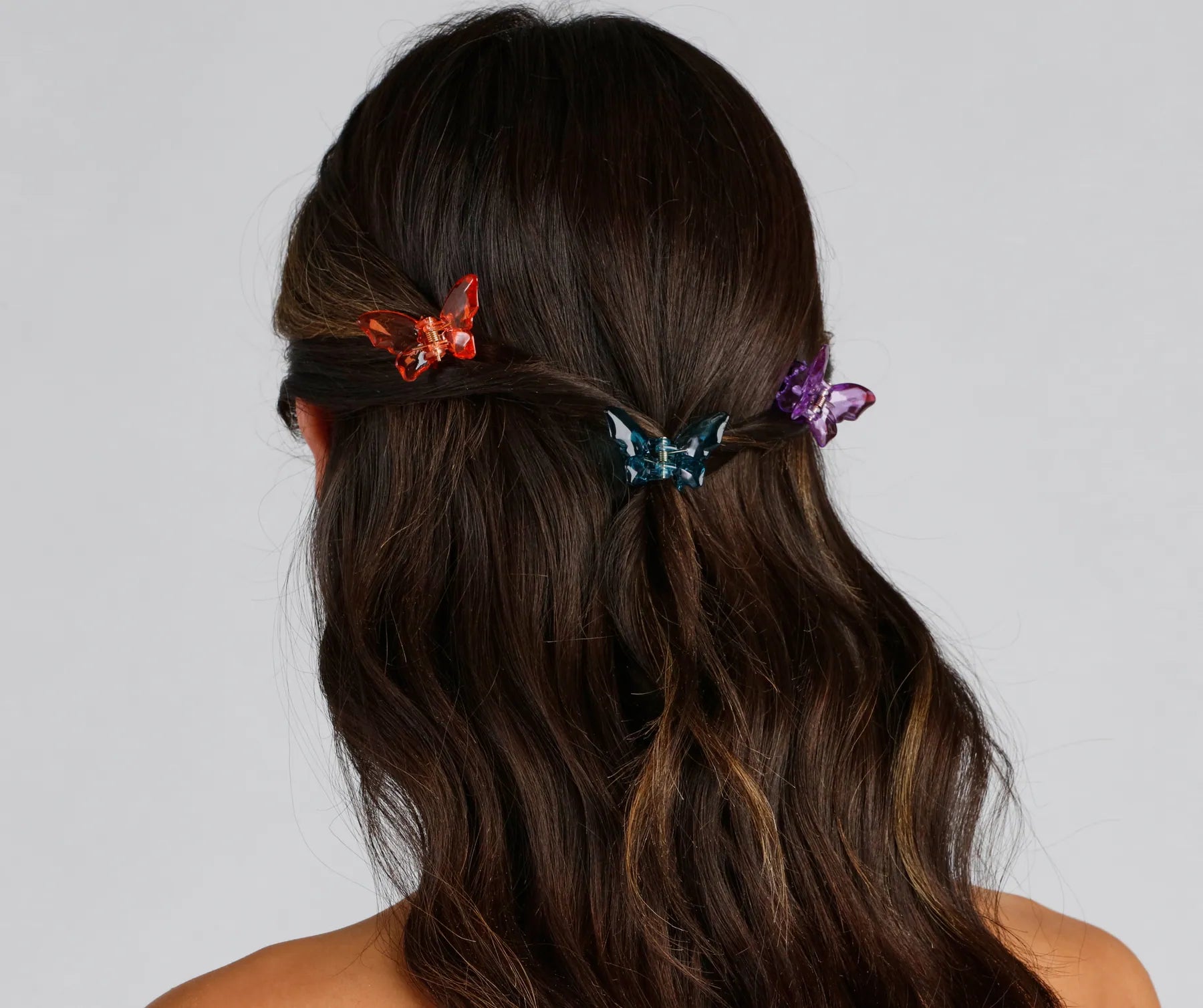 Trendy Girl Mini Butterfly Hair Clips - Image 4