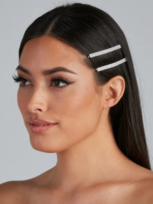 Endless Glam Rhinestone Barrett Twin Pack