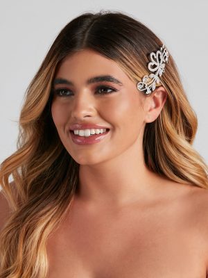 Rhinestone Filigree Hair Comb