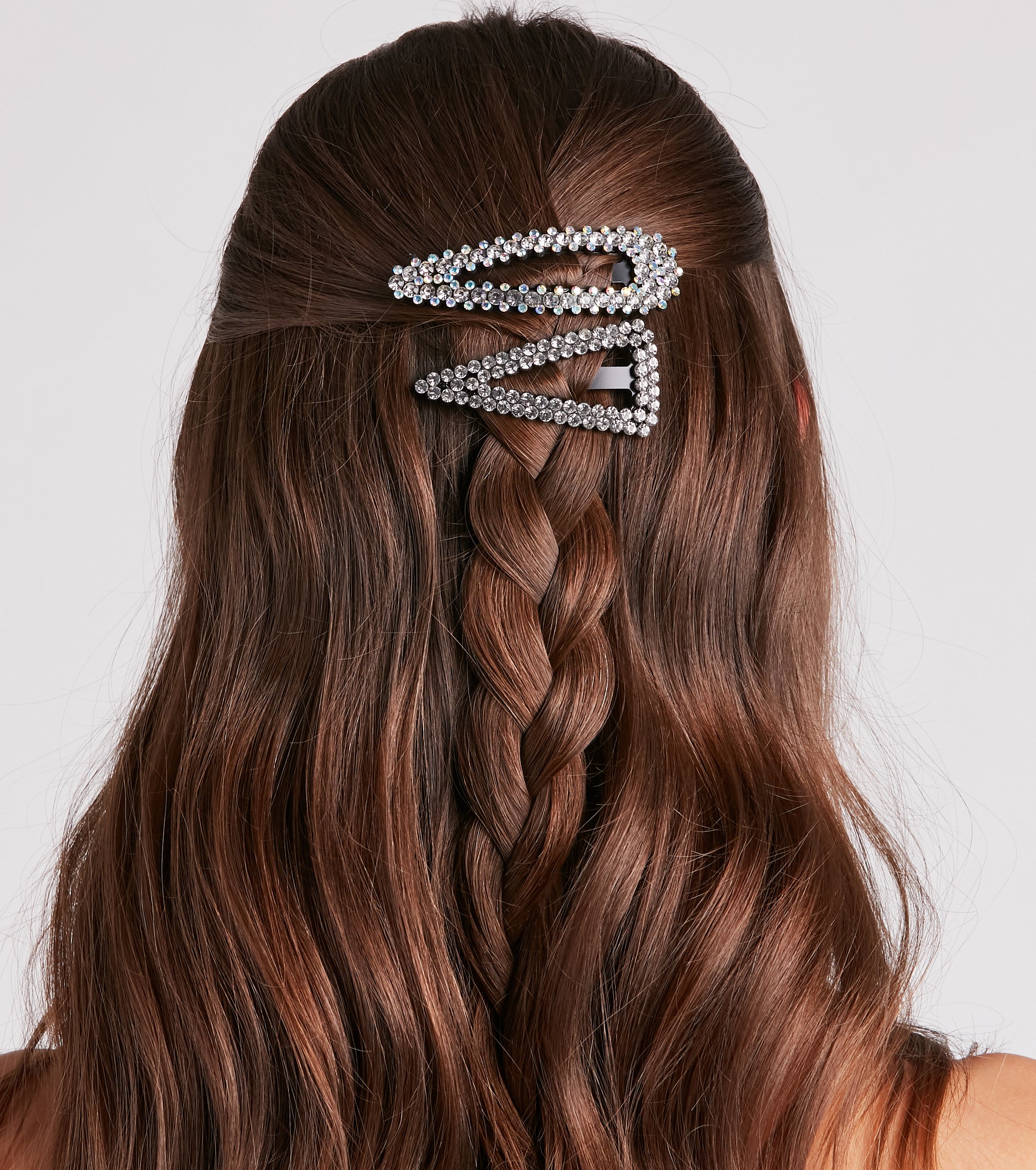 Glam Trendsetter Rhinestone Hair Clip Pack - Image 2
