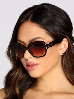 Star Status Gold Link Sunglasses