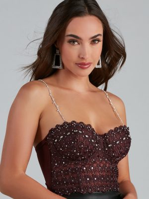 Dainty Detailed Rhinestone Bra Straps