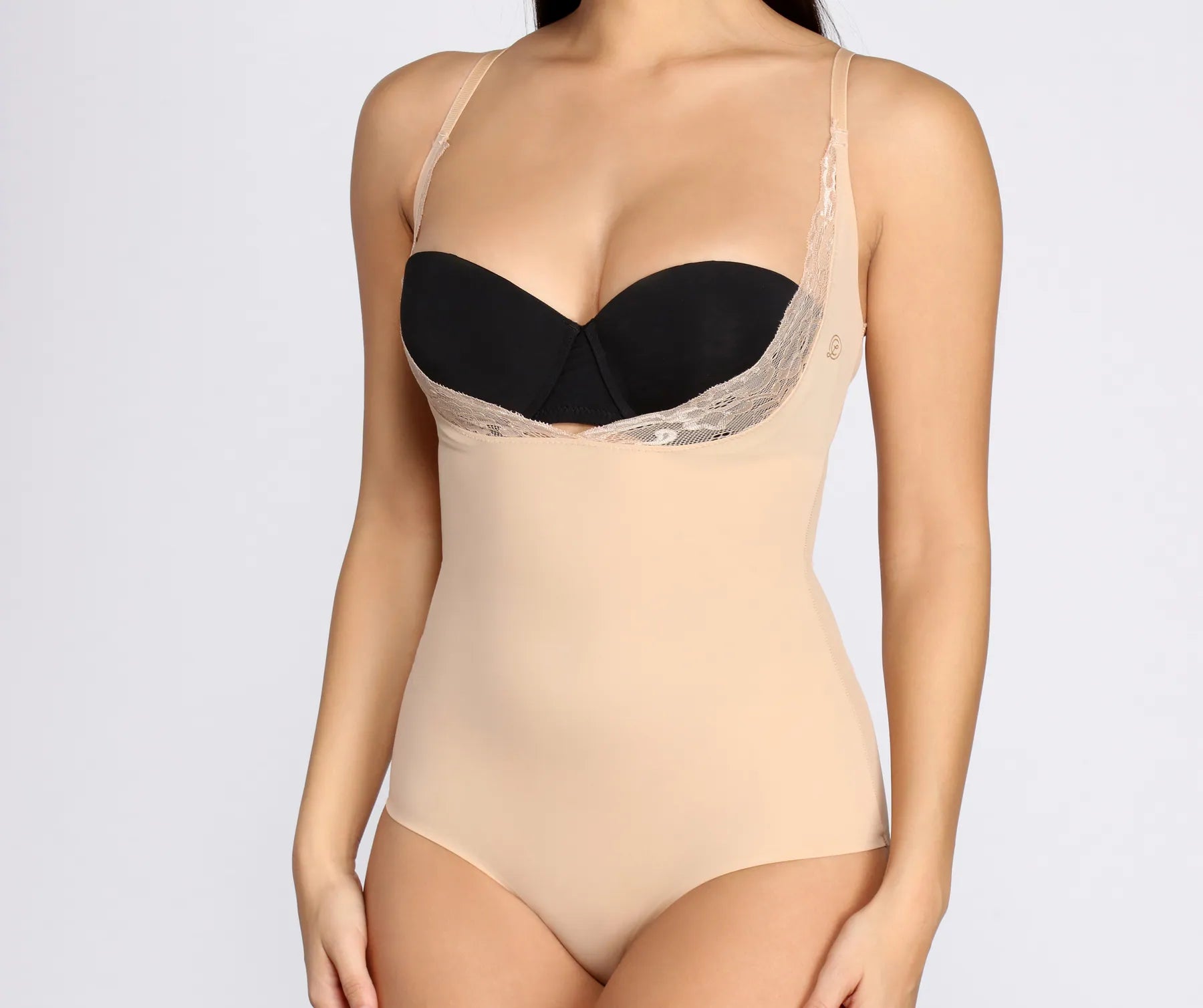 Lace Seamless Smoothing Bodysuit - Image 3