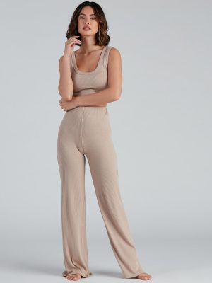 Weekend Look Wide-Leg Pajama Leggings
