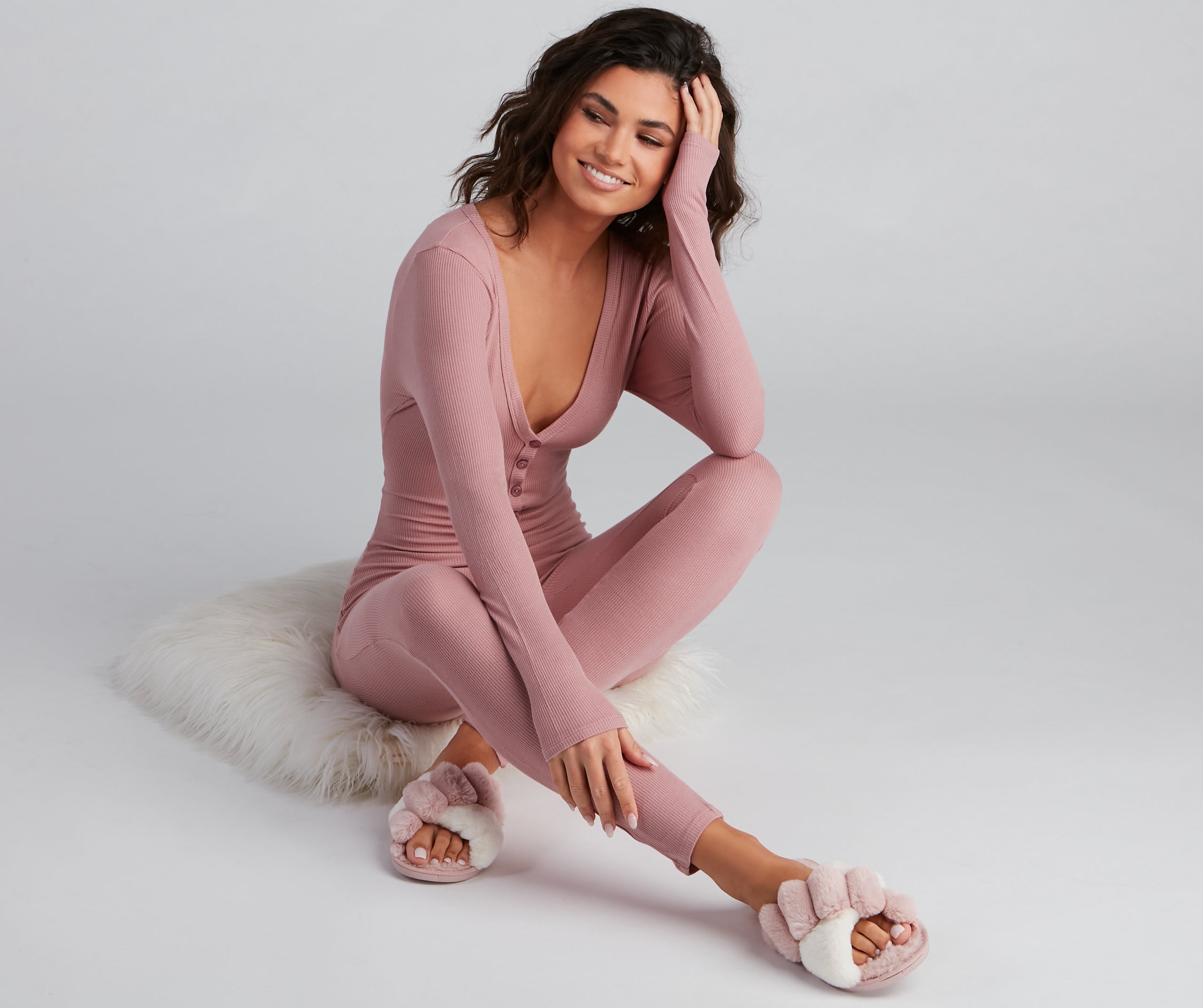 Dreamy Chic Ribbed Knit Onesie - Image 6