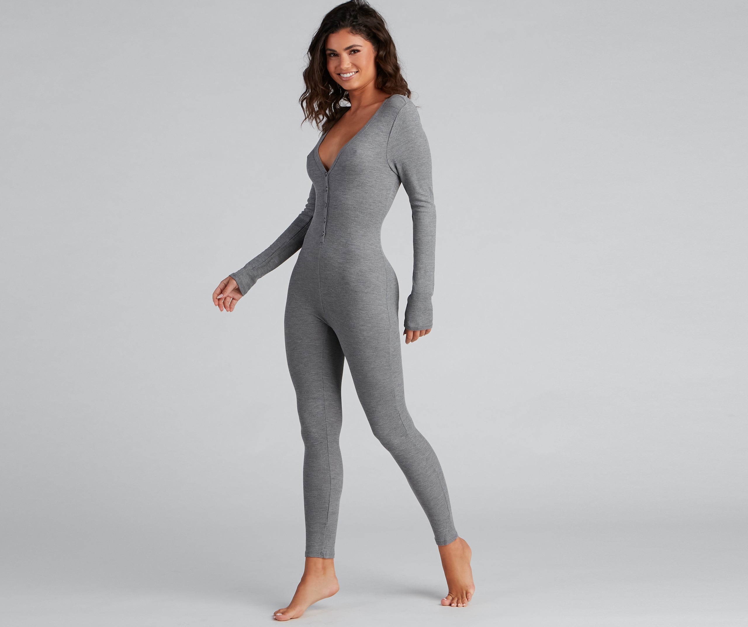 Dreamy Chic Ribbed Knit Onesie - Image 4