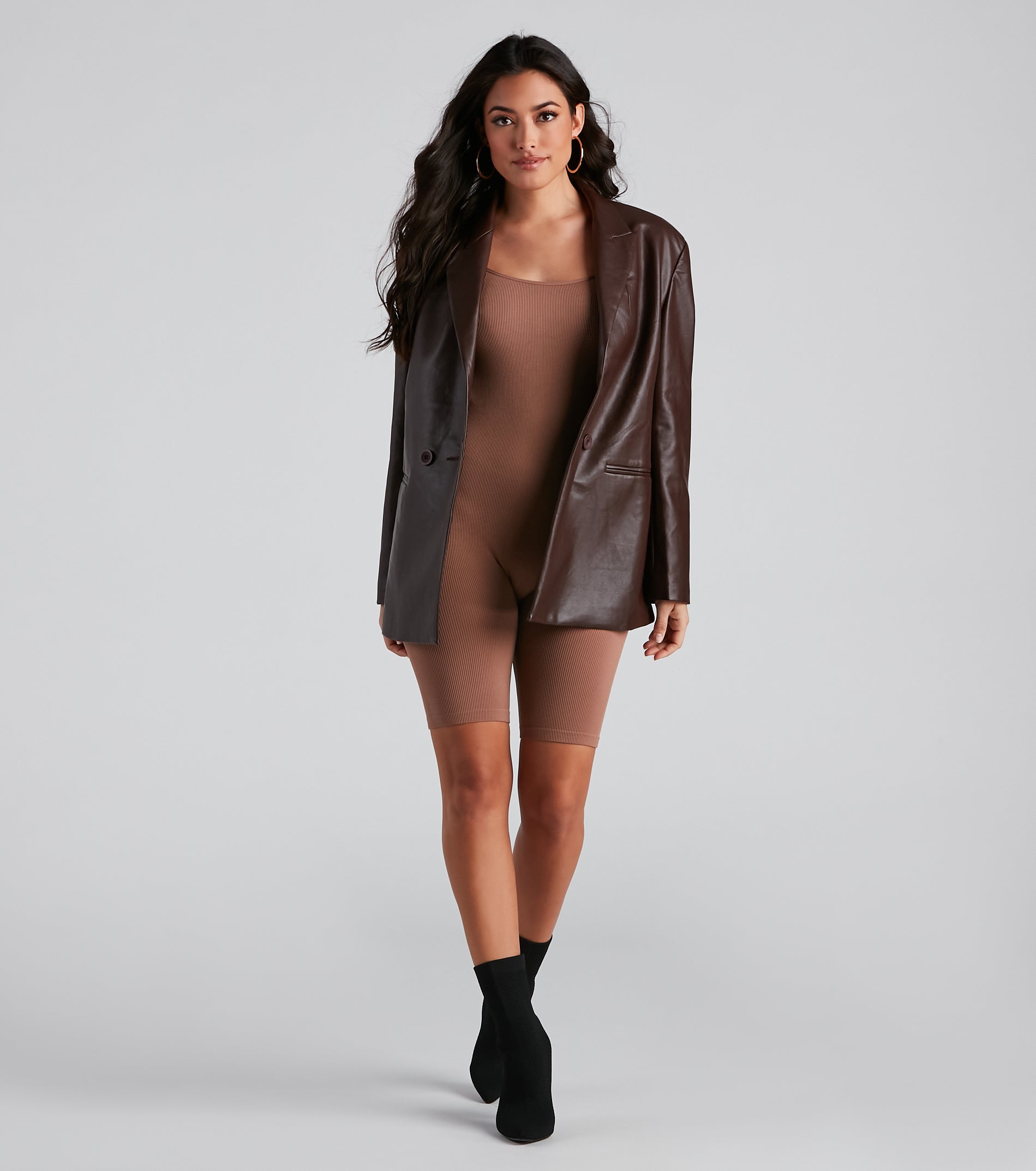 Tight Race Seamless Biker Romper - Image 6