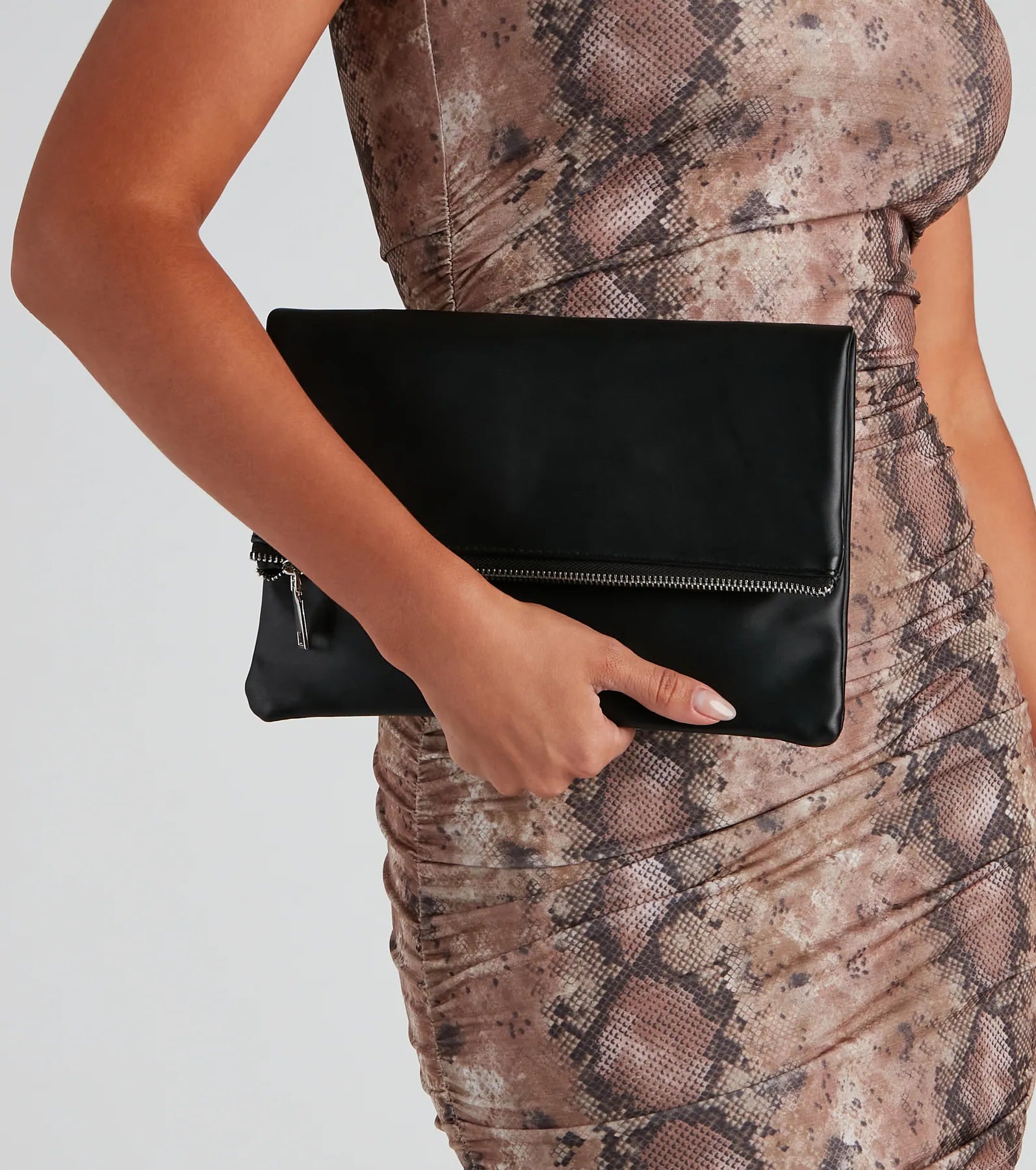 Contemporary Chic Pouch Clutch - Image 2