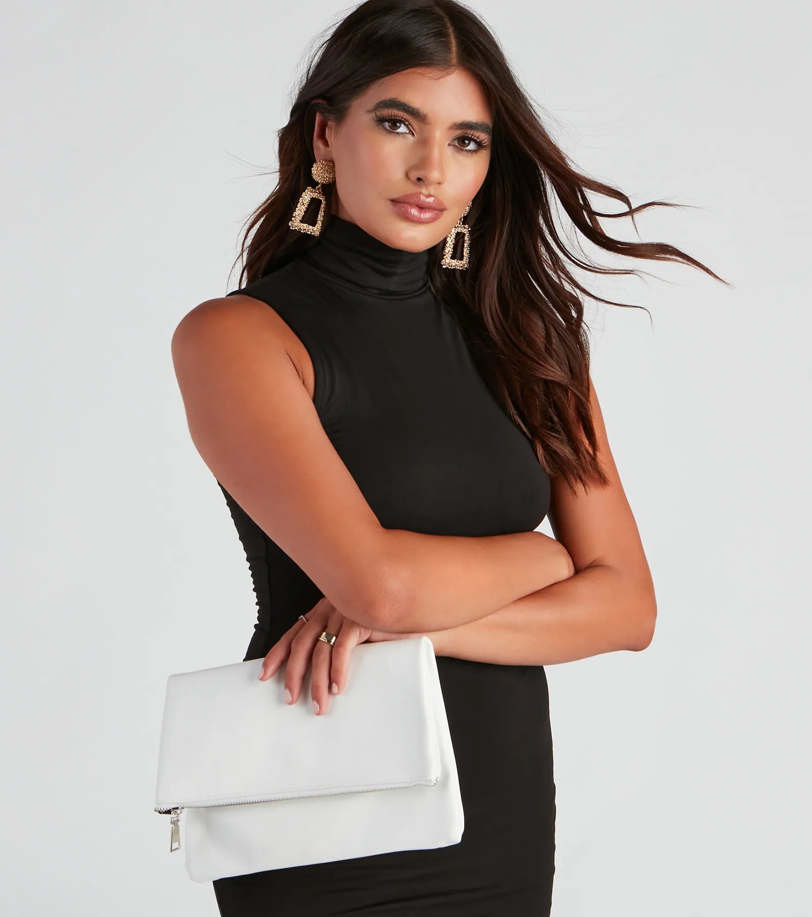 Contemporary Chic Pouch Clutch - Image 3