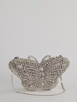 Wishing On Love Rhinestone Butterfly Clutch