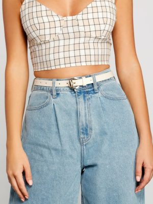 Classic Slim Faux Leather Belt Pack