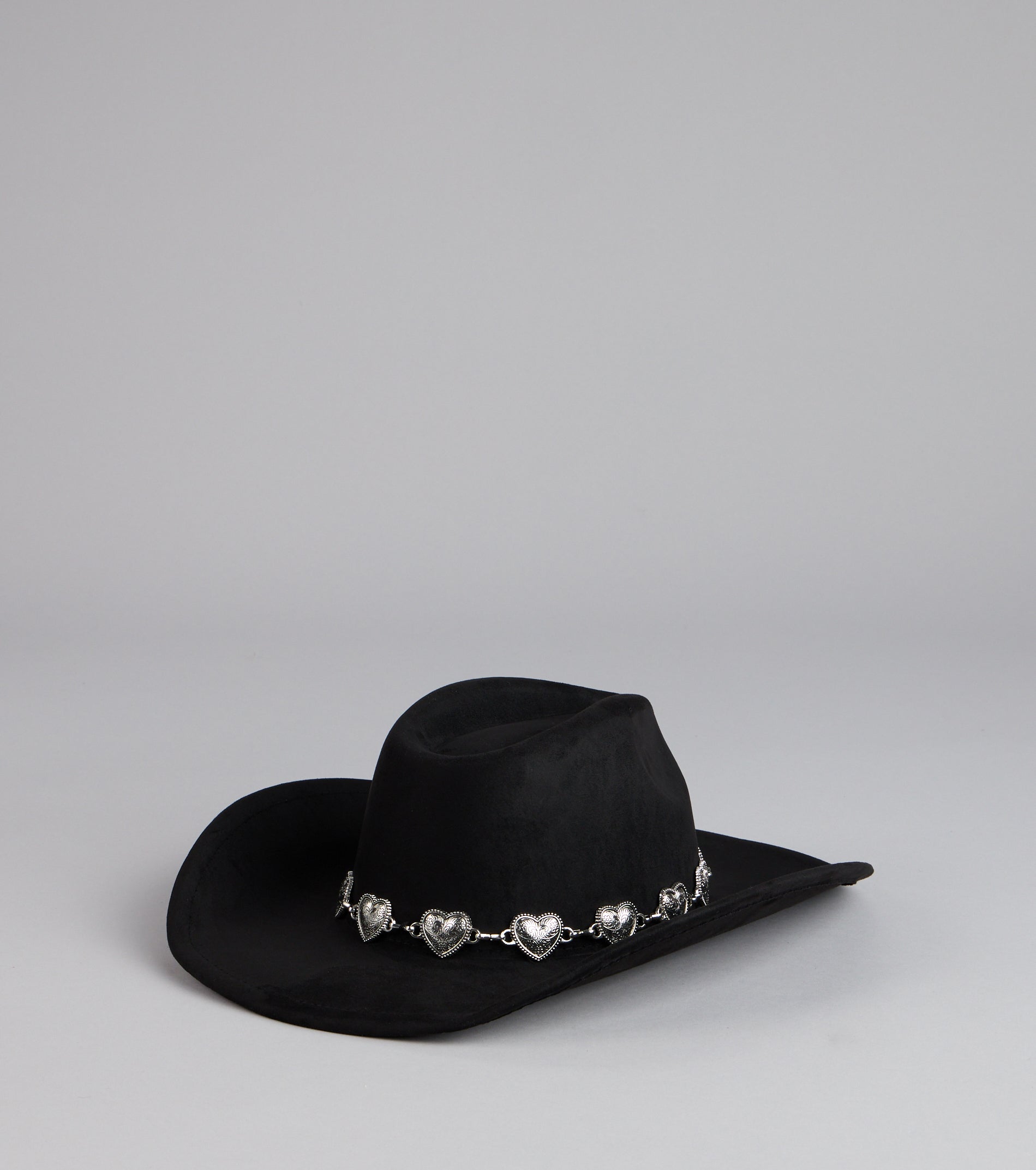 Western Babe Heart Concho Trim Cowboy Hat - Image 8