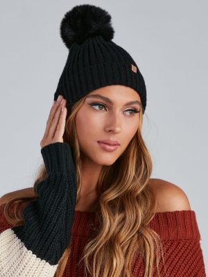 Cozy Up Knit Pom Beanie