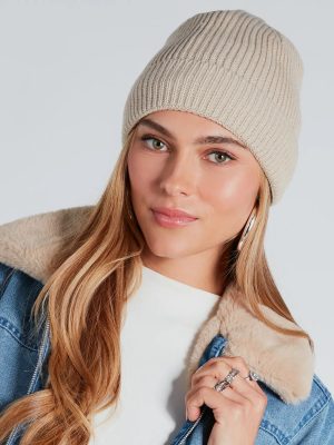 Cozy Mood Faux Fur Lined Beanie