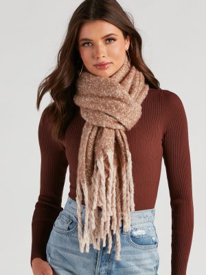 Autumn Vibes Fringe Blanket Scarf